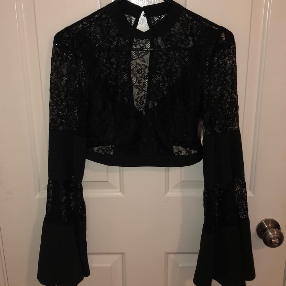 Lace crop top
